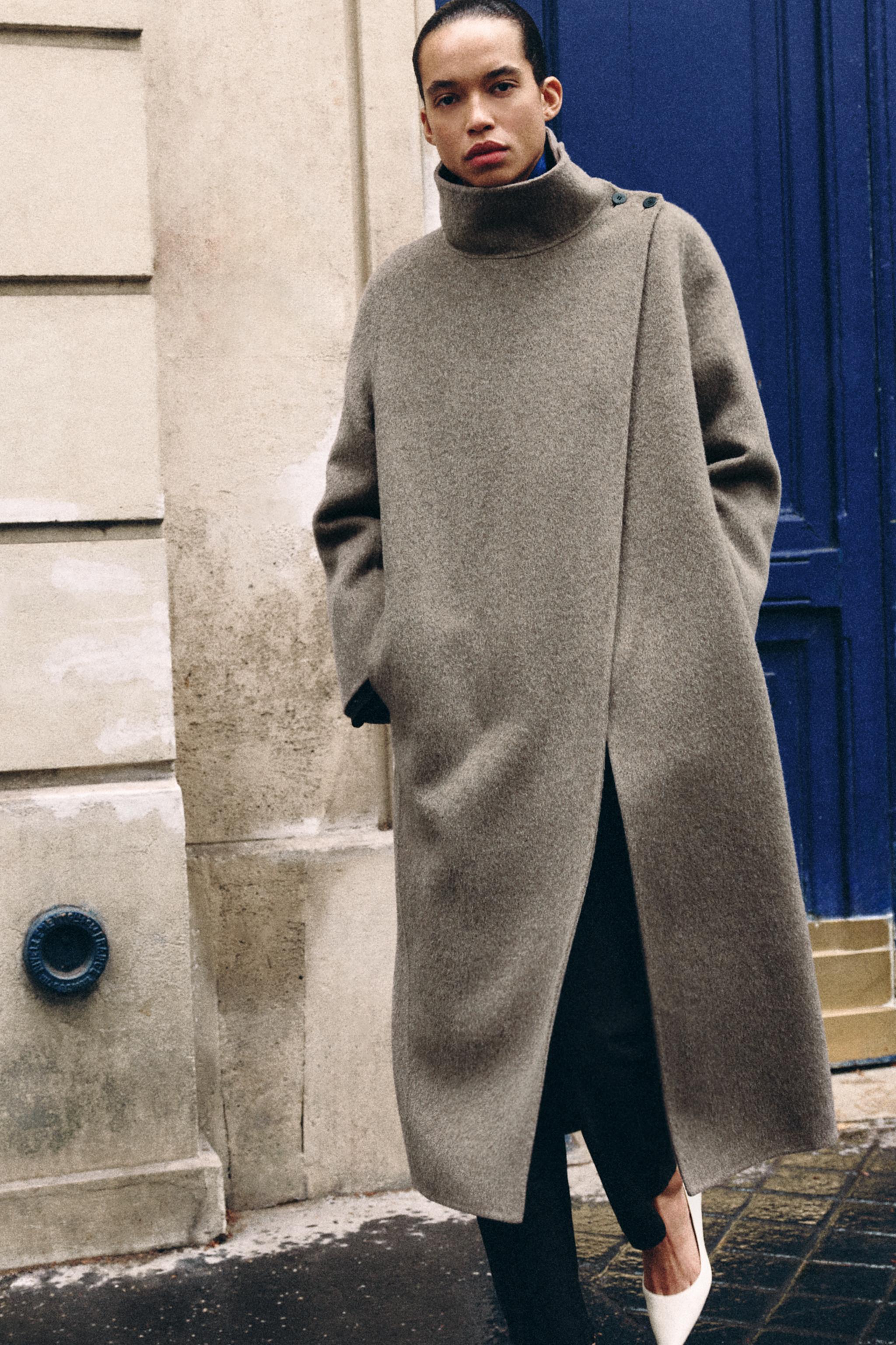 ДЛИННОЕ ШЕРСТЯНОЕ ПАЛЬТО — ZW COLLECTION — ZARA