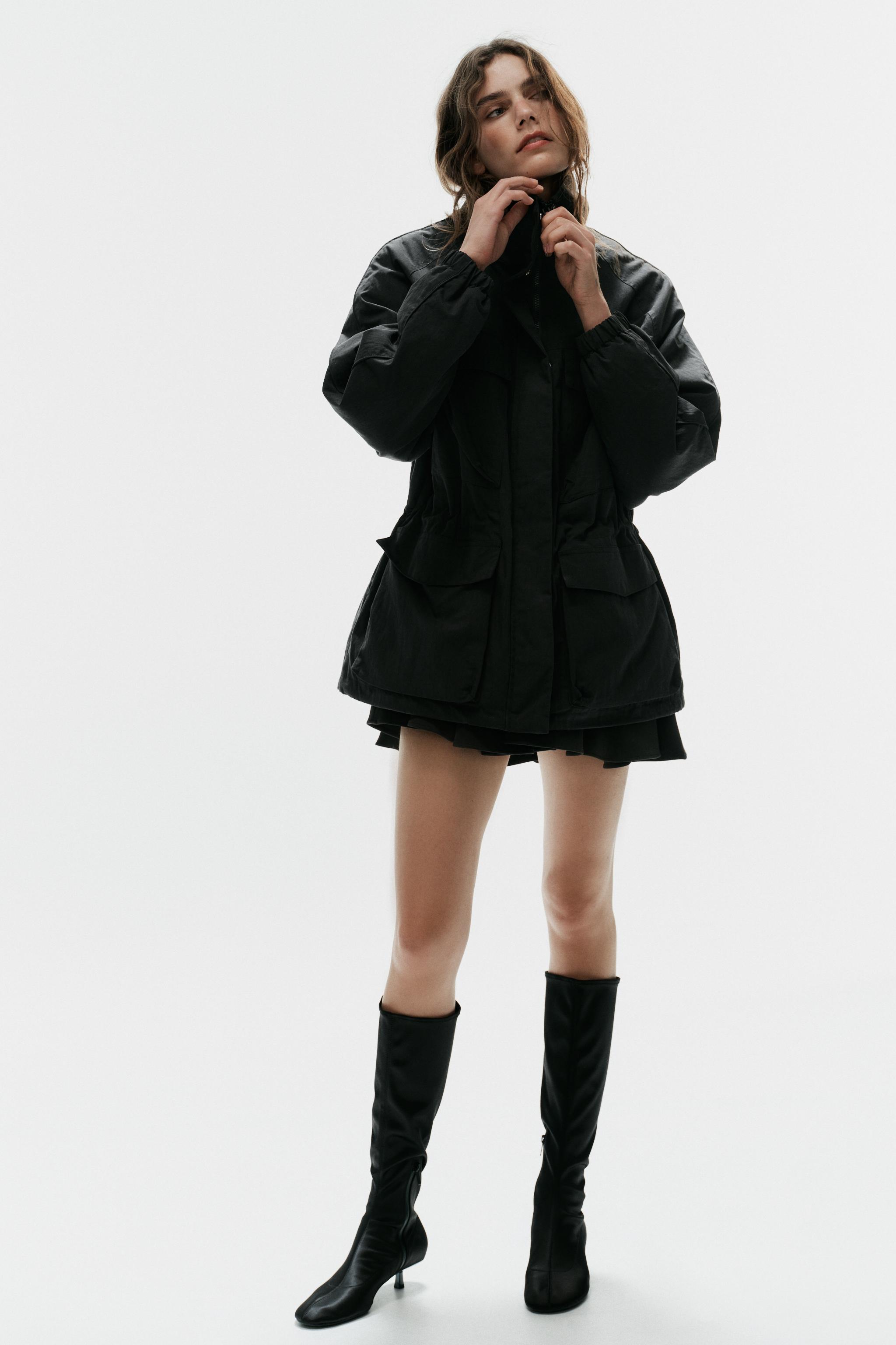 СТЕГАНАЯ КУРТКА С КАРМАНАМИ — ZARA