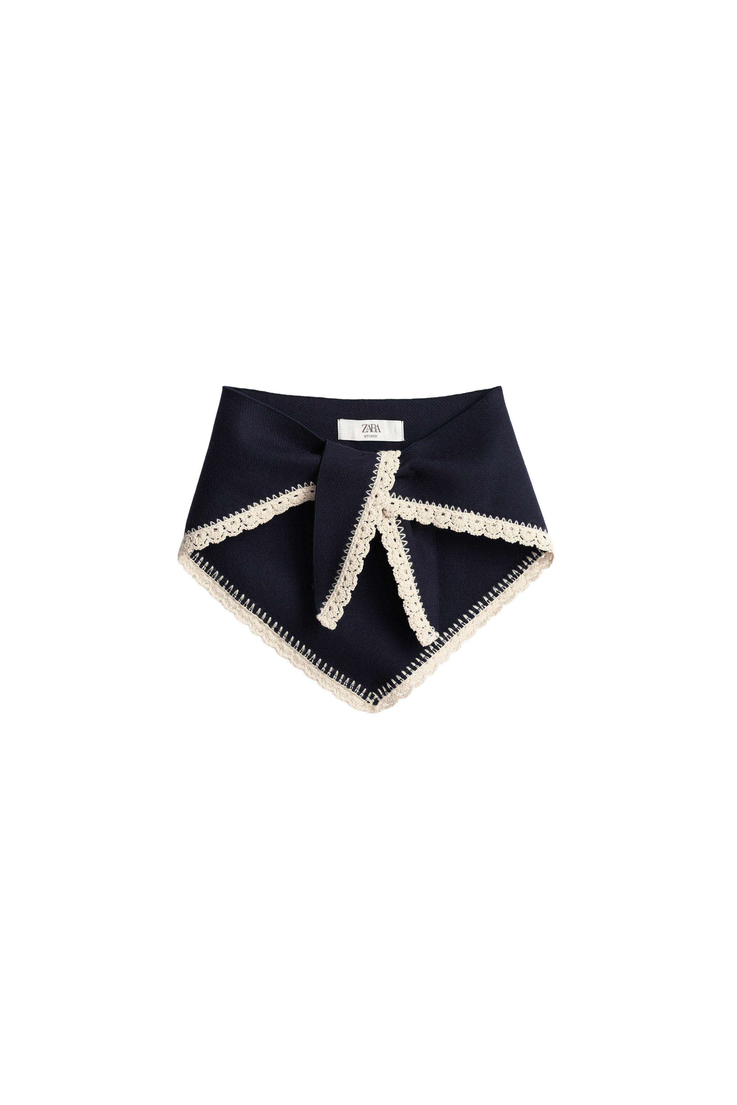 LIMITED EDITION WOOL BLEND CROCHET SCARF — ZARA