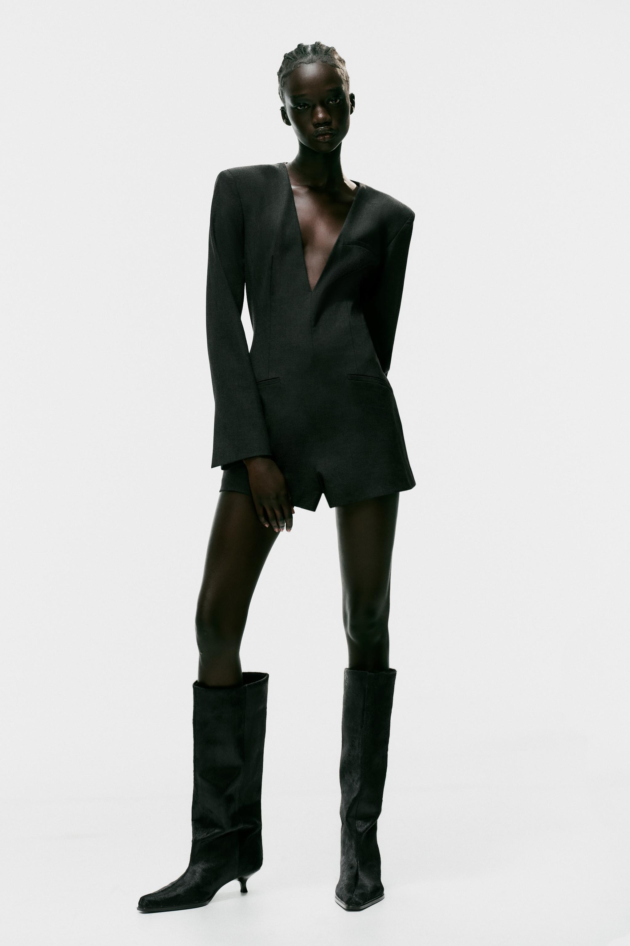 Комбинезон с накладными плечами — ZARA