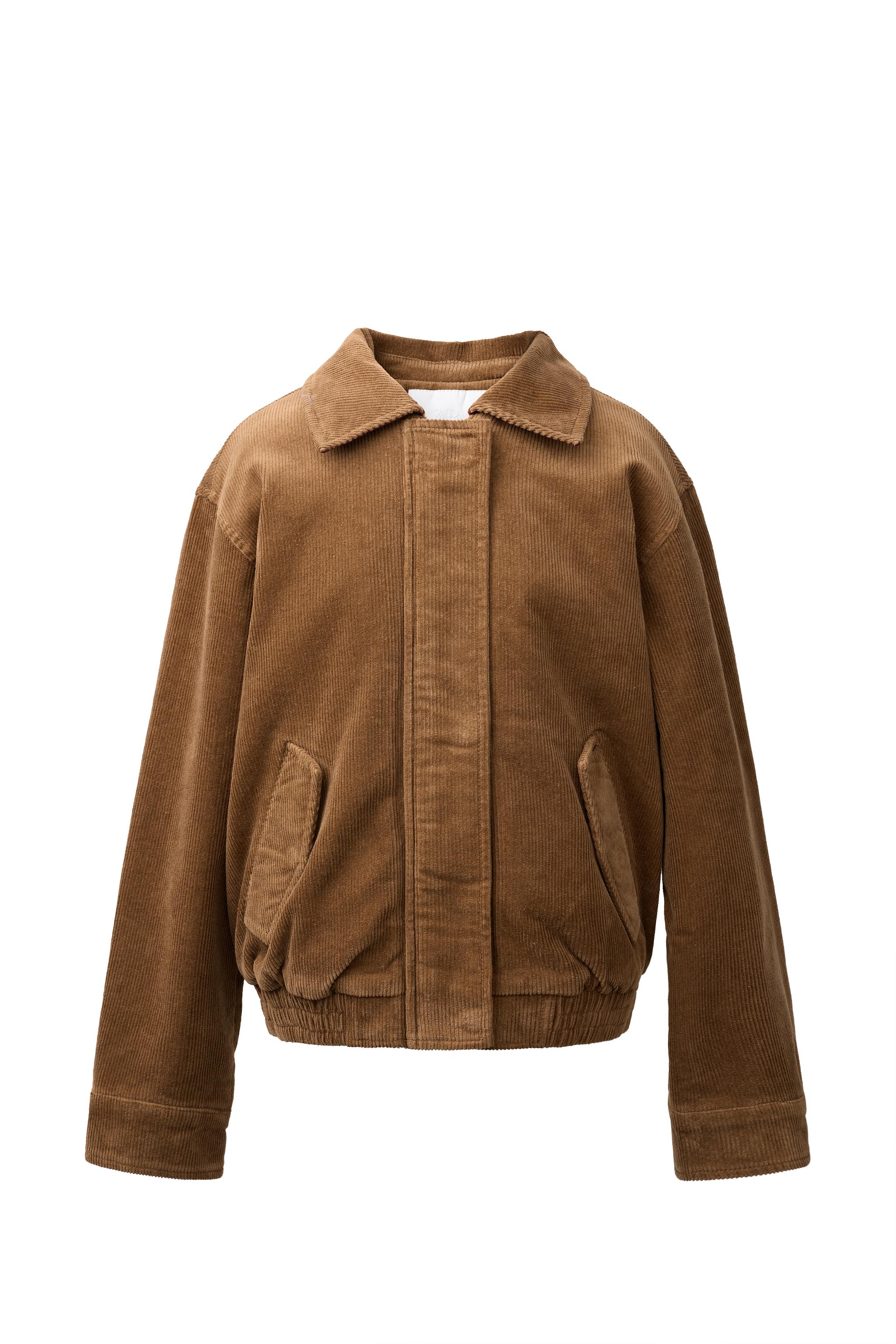 Куртка из искусственной овчины и вельвета — ZARA
