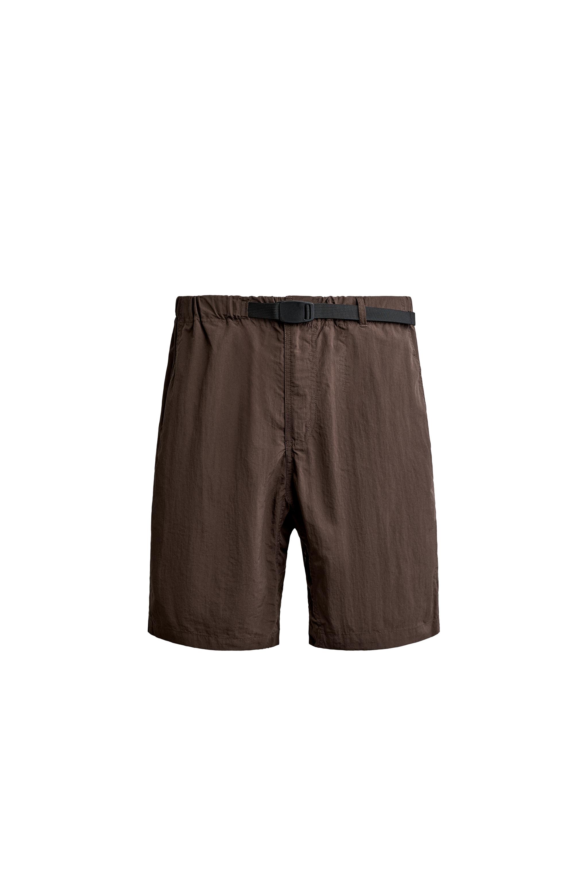 TECHNICAL BELTED SHORTS — ZARA