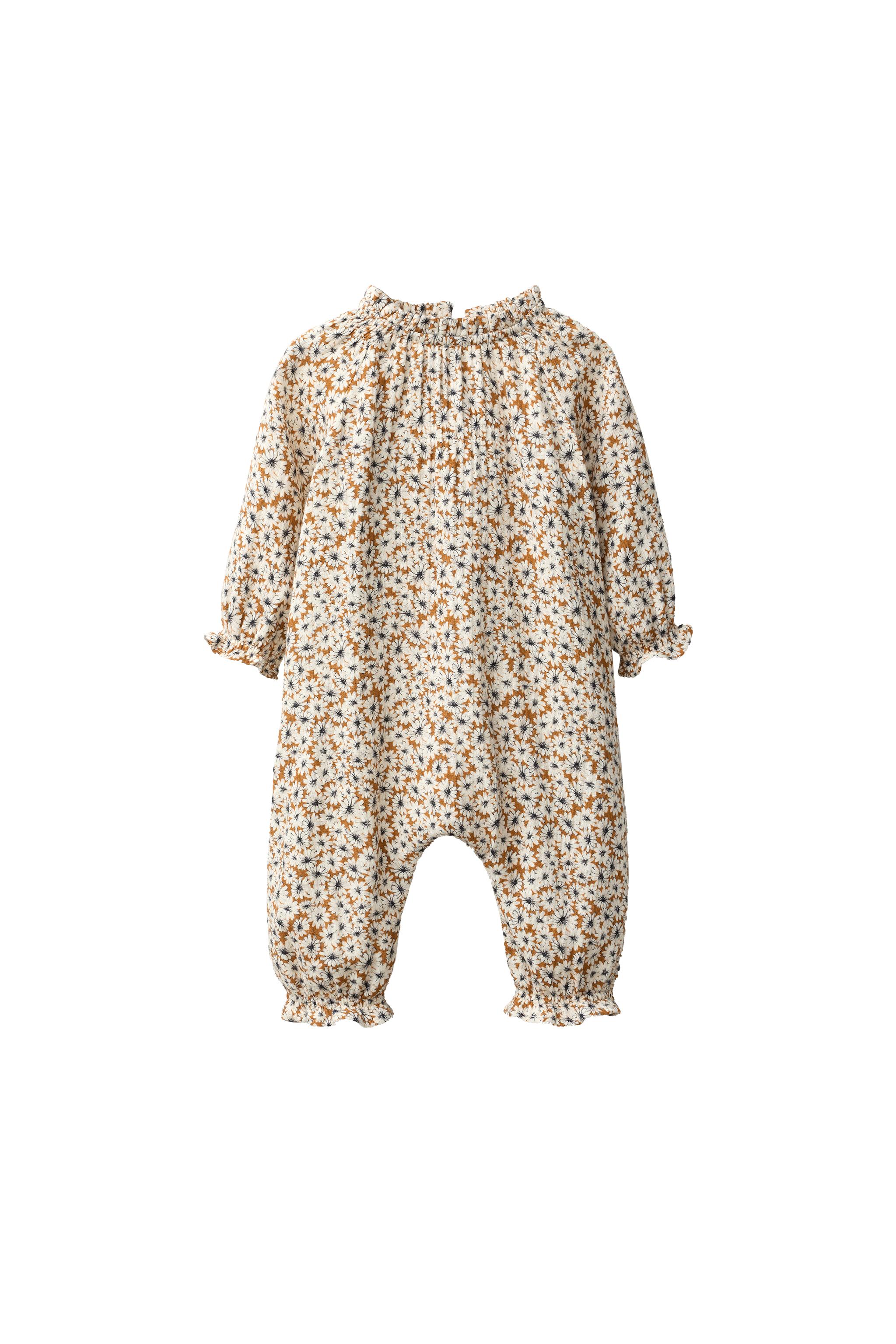LONG FLORAL PRINT JUMPSUIT — ZARA