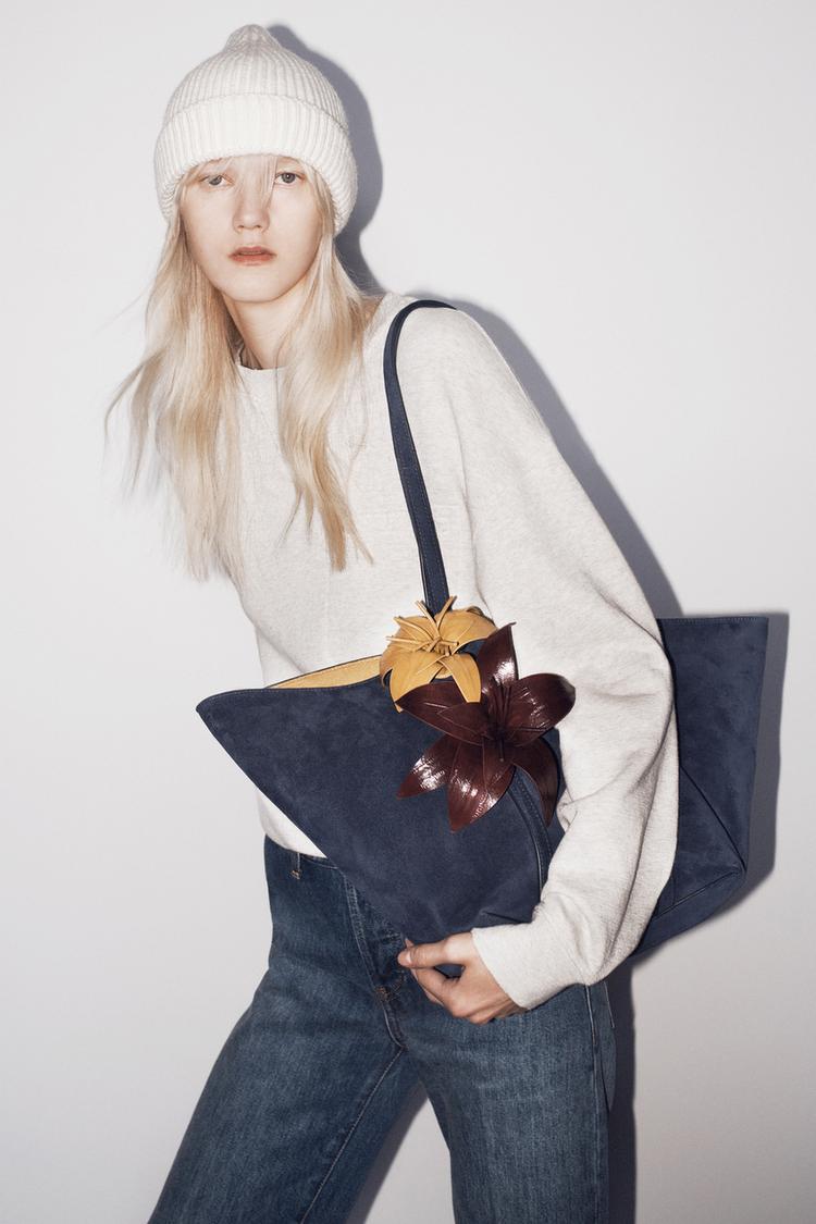 LEATHER SHOPPER BAG