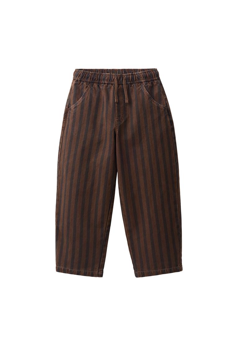 ДЖИНСЫ WIDE LEG В ПОЛОСКУ