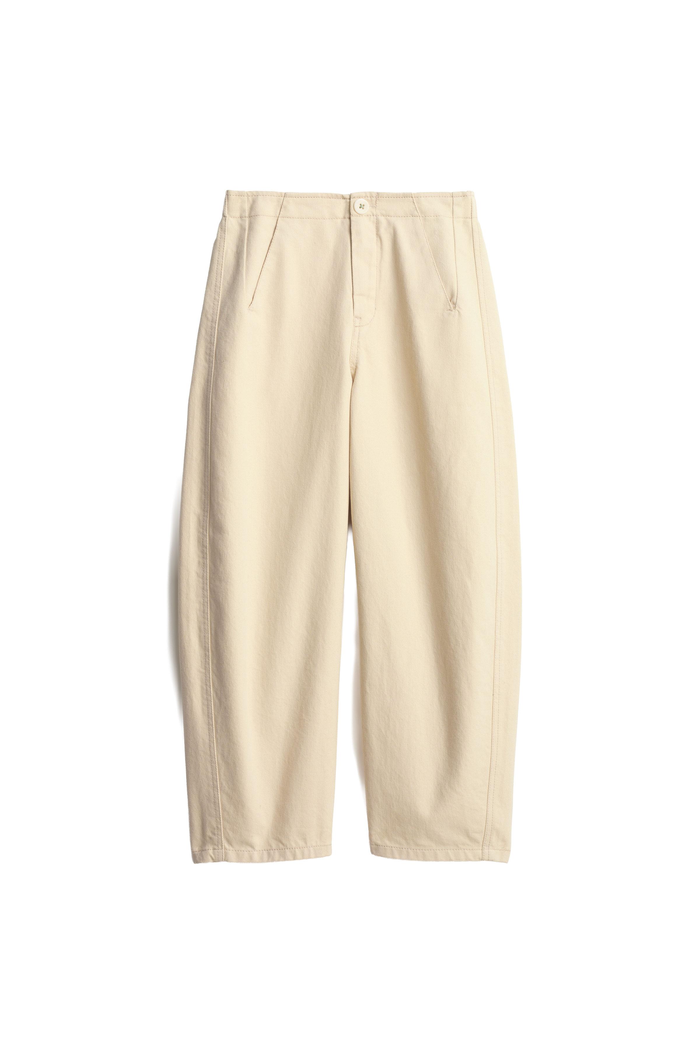 LIMITED EDITION ECRU BALLOON TROUSERS — ZARA