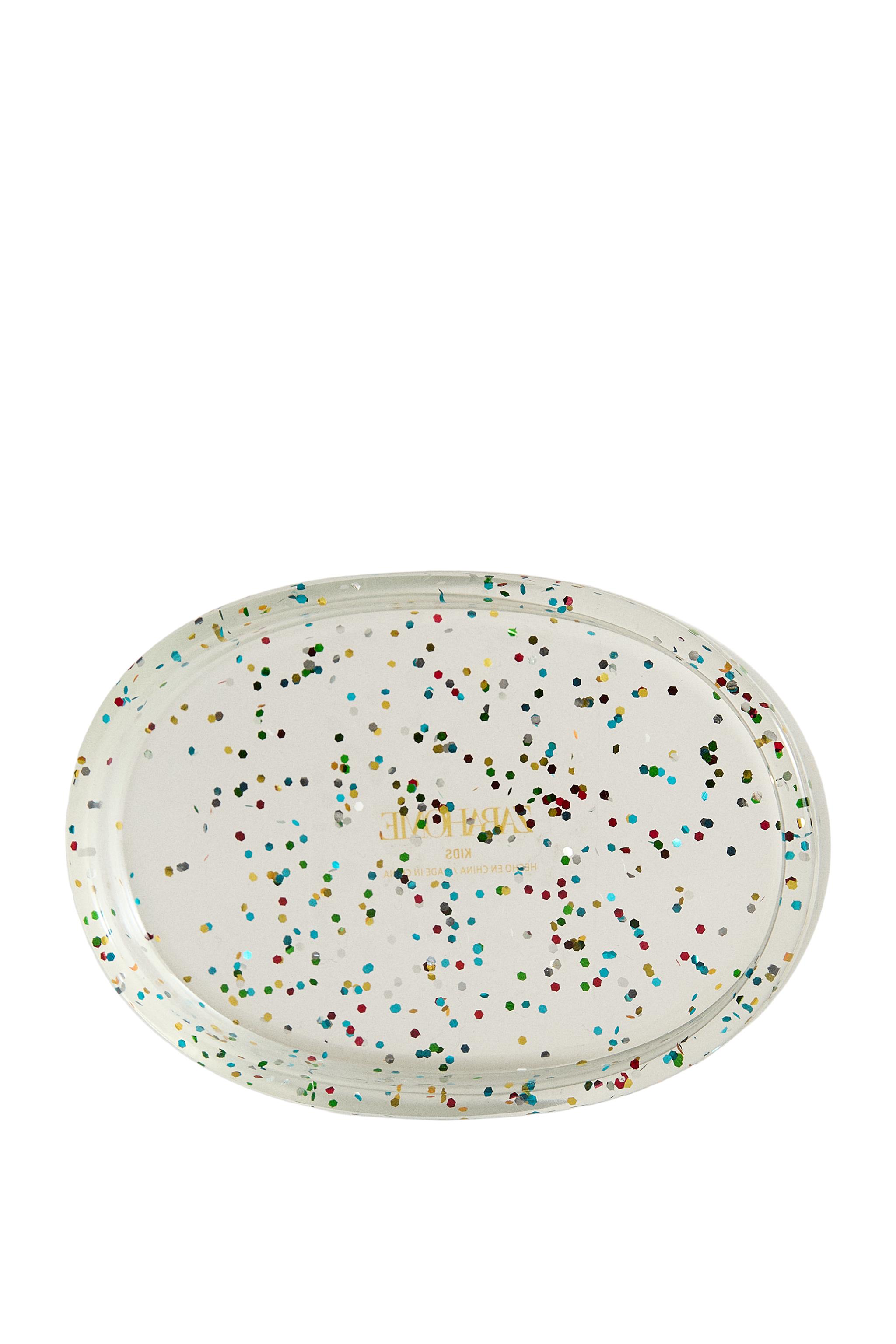 МЫЛЬНИЦА ИЗ СМОЛЫ С БЛЕСТКАМИ — Zara Home