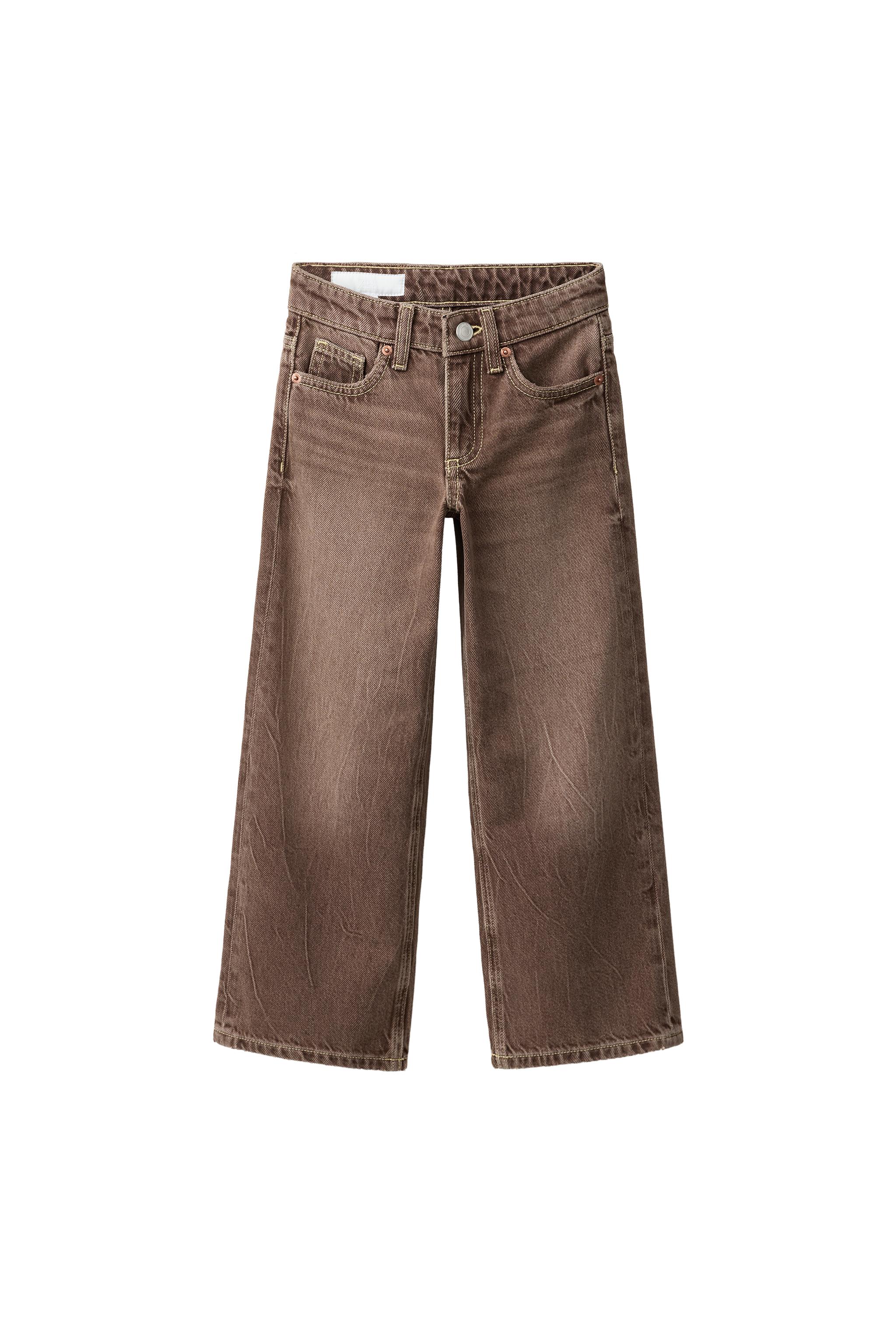 Джинсы с широкими штанинами — ZARA