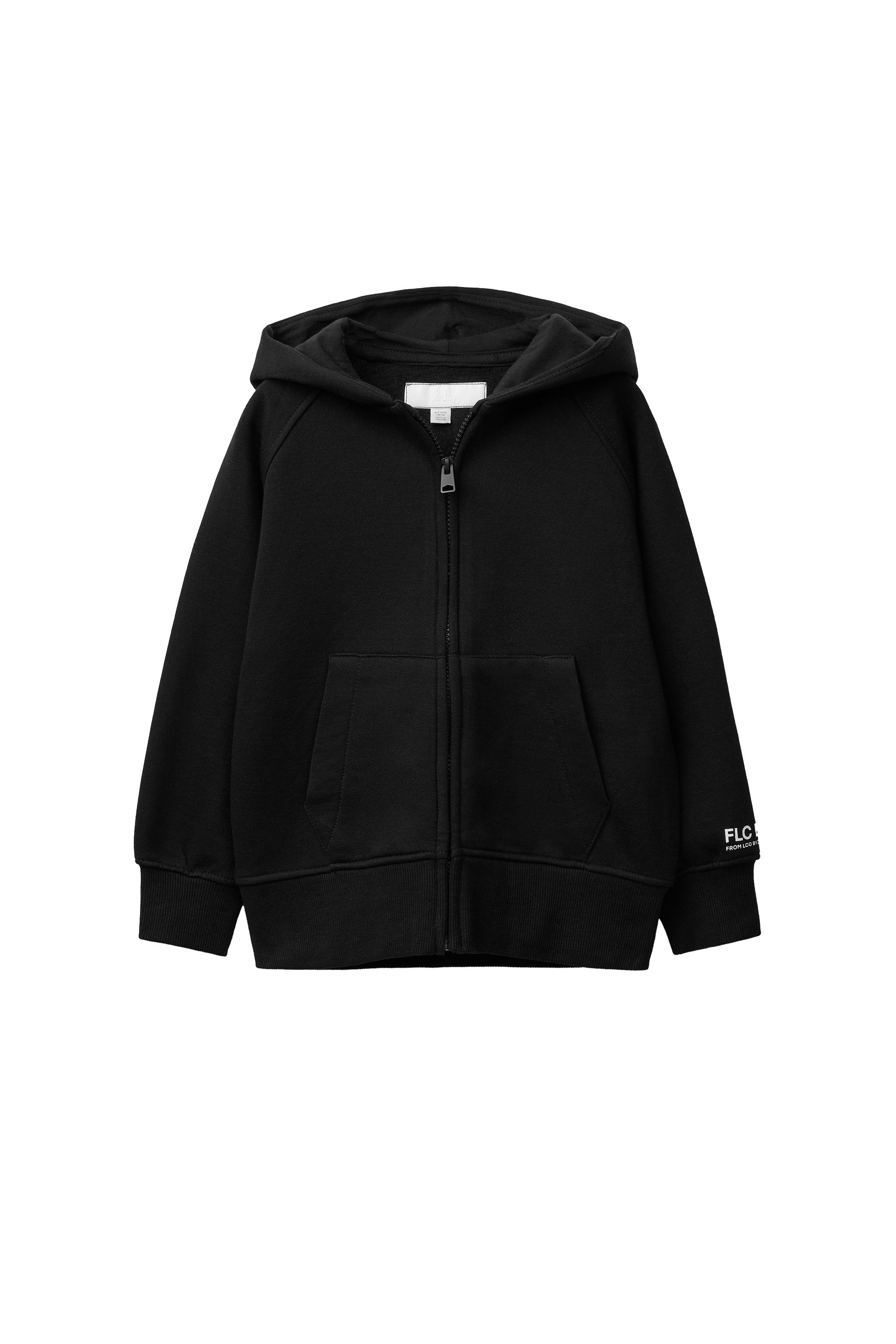 Плюшевое худи на молнии — ZARA