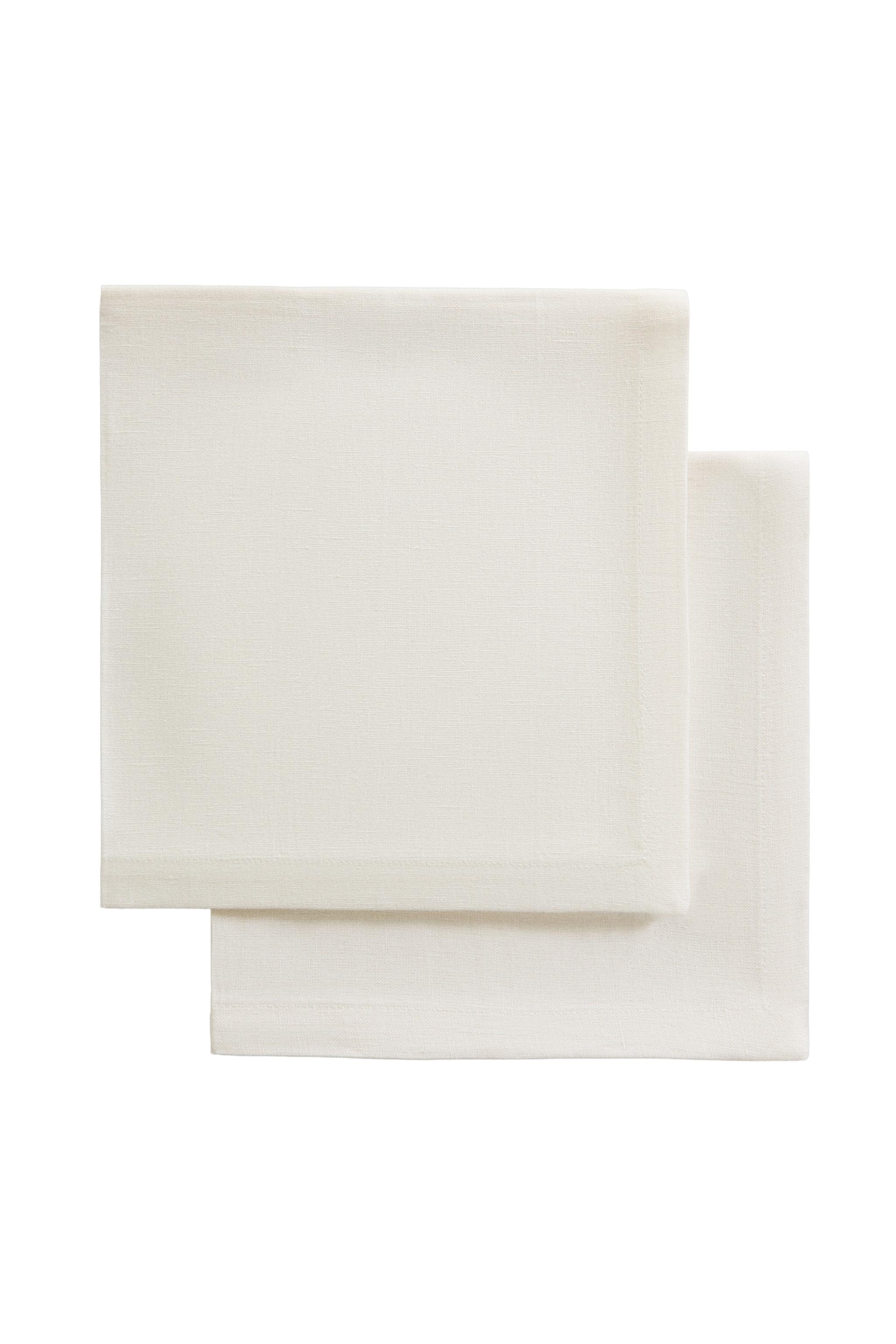 НАБОР ОДНОТОННЫХ ЛЬНЯНЫХ САЛФЕТОК — Zara Home