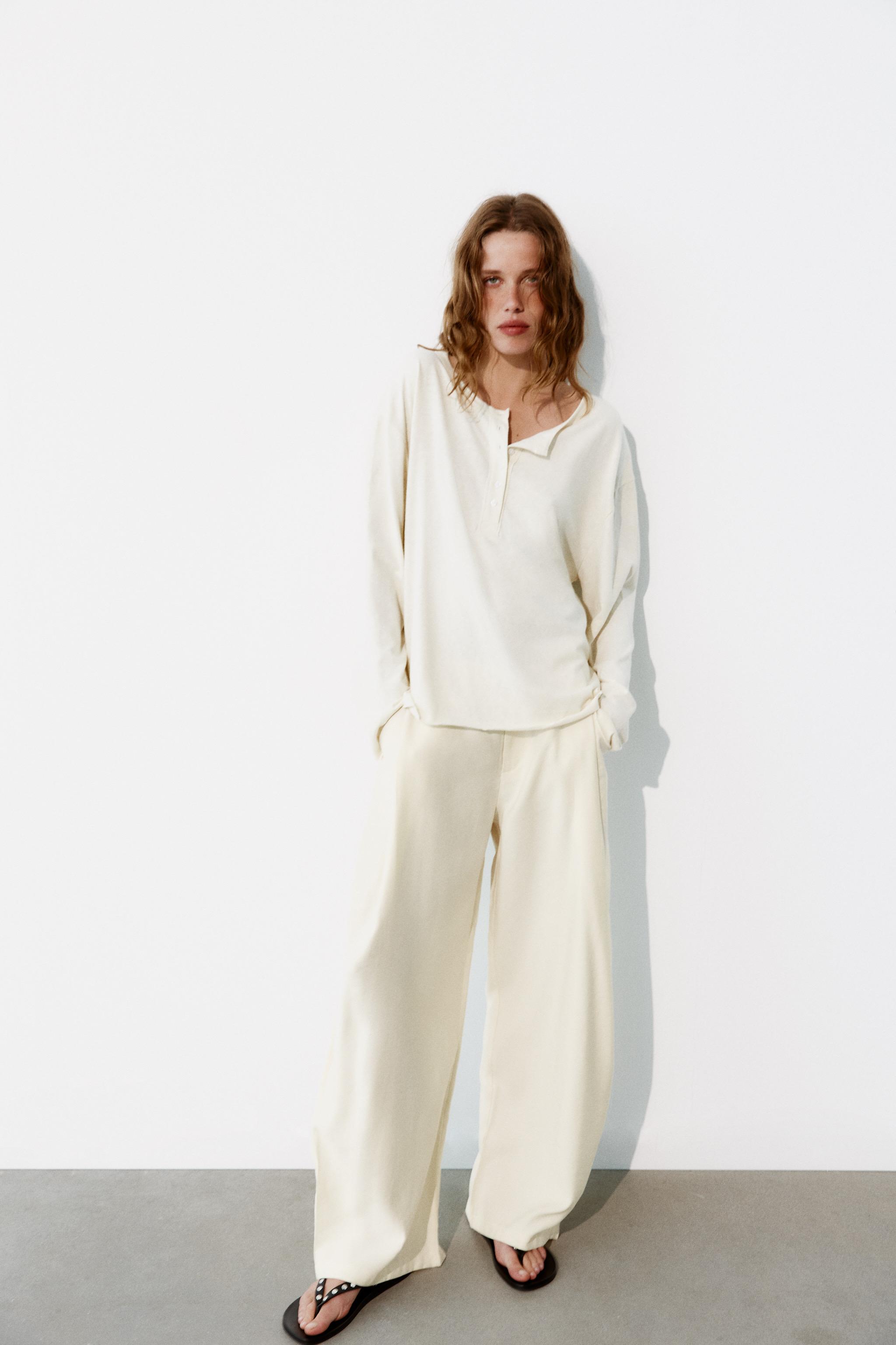 Брюки плиссированные струящиеся — ZARA