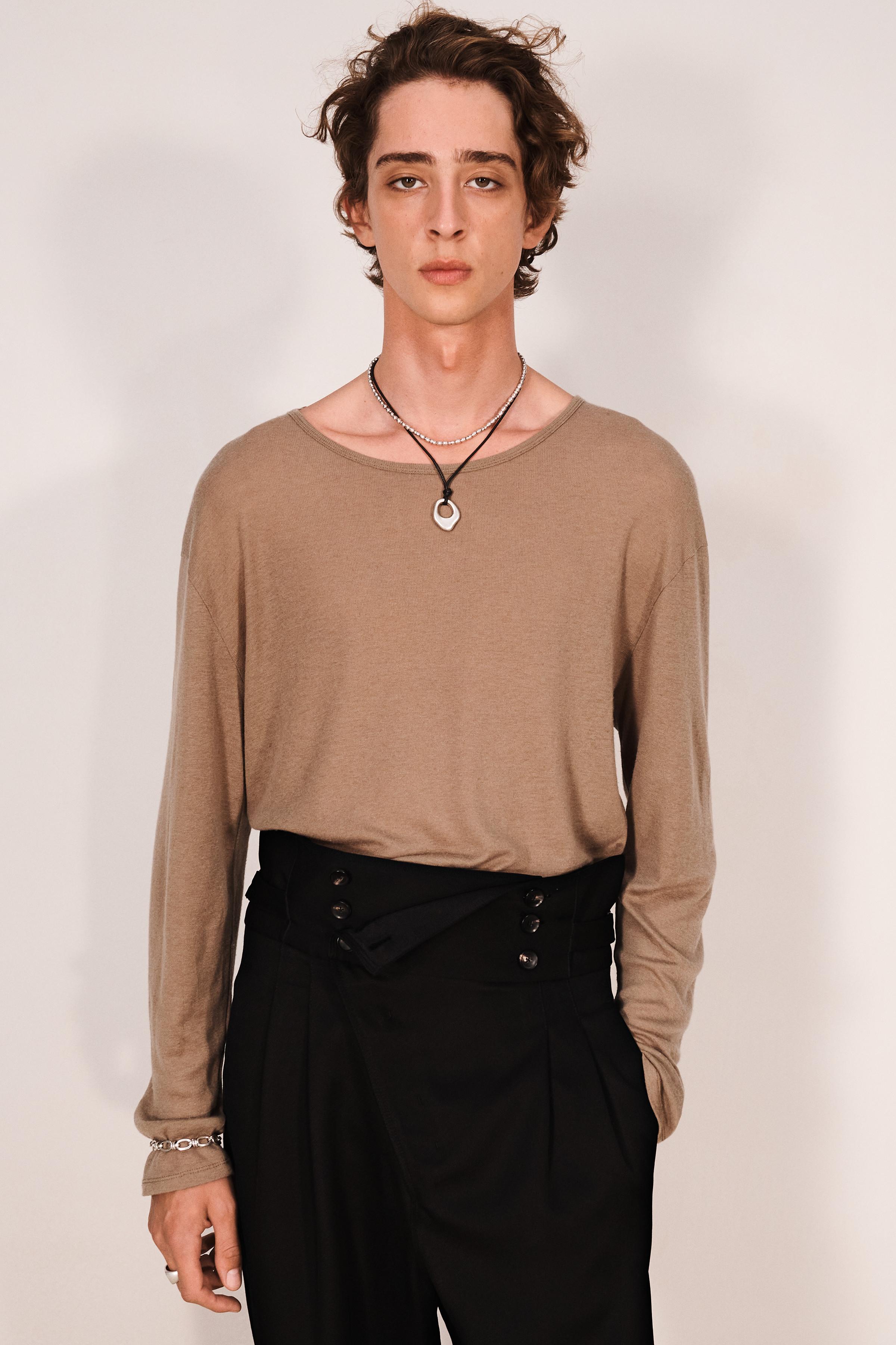 CORD AND METAL PENDANT NECKLACE — ZARA