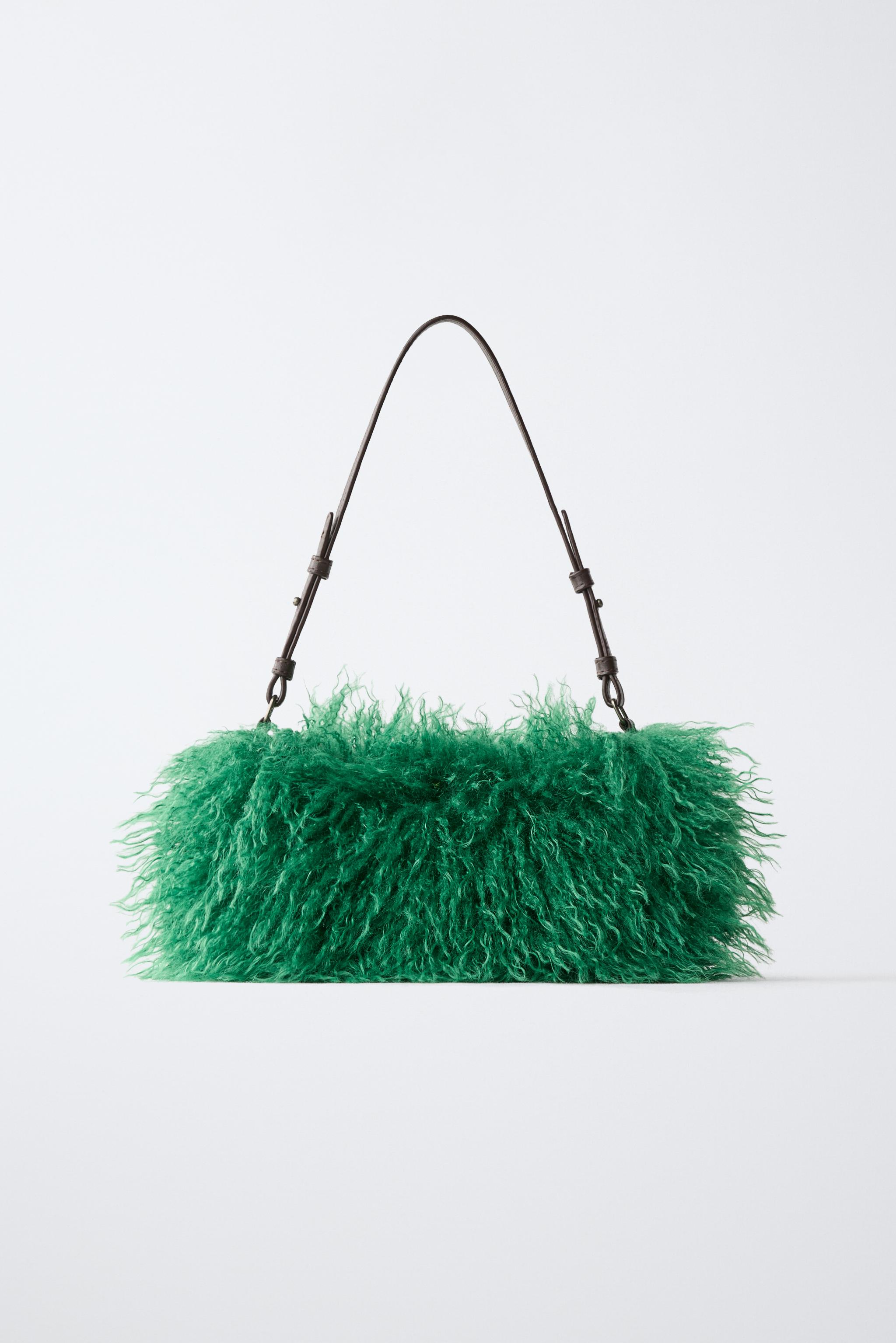 СУМКА SHOULDER ИЗ ИСКУССТВЕННОГО МЕХА — ZARA