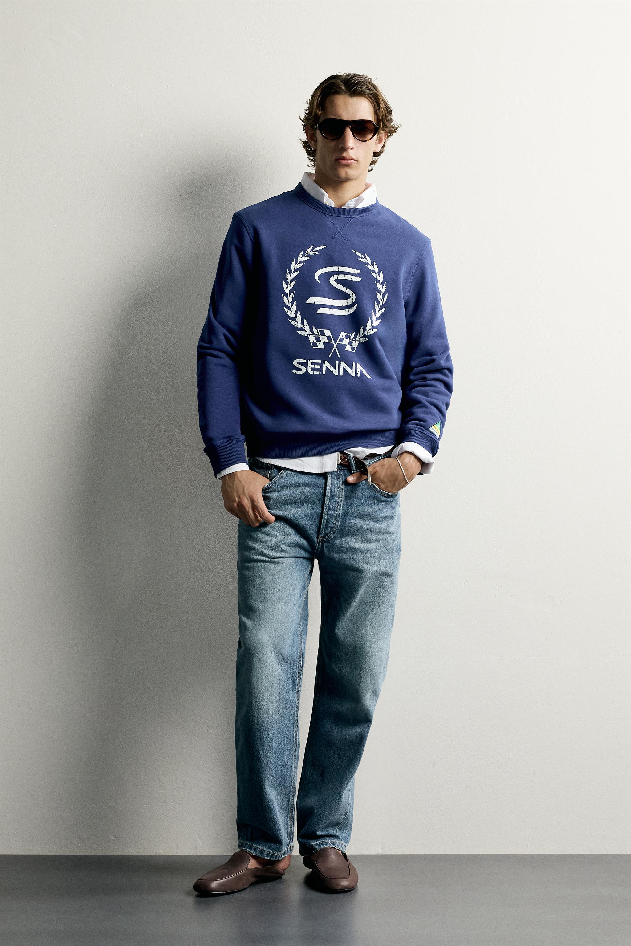 ТОЛСТОВКА С ПРИНТОМ AYRTON SENNA © SENNA BRANDS — ZARA