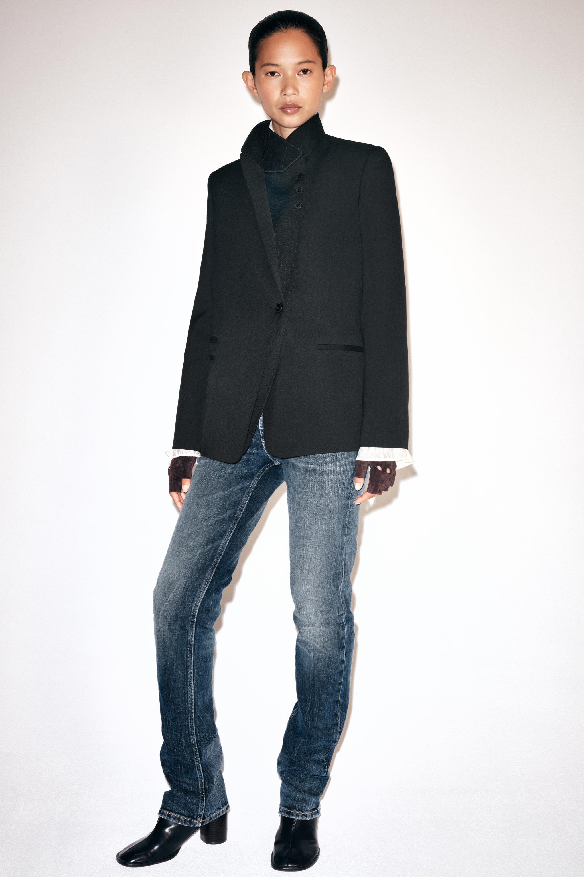 ZW COLLECTION DOUBLE LAPEL BLAZER — ZARA