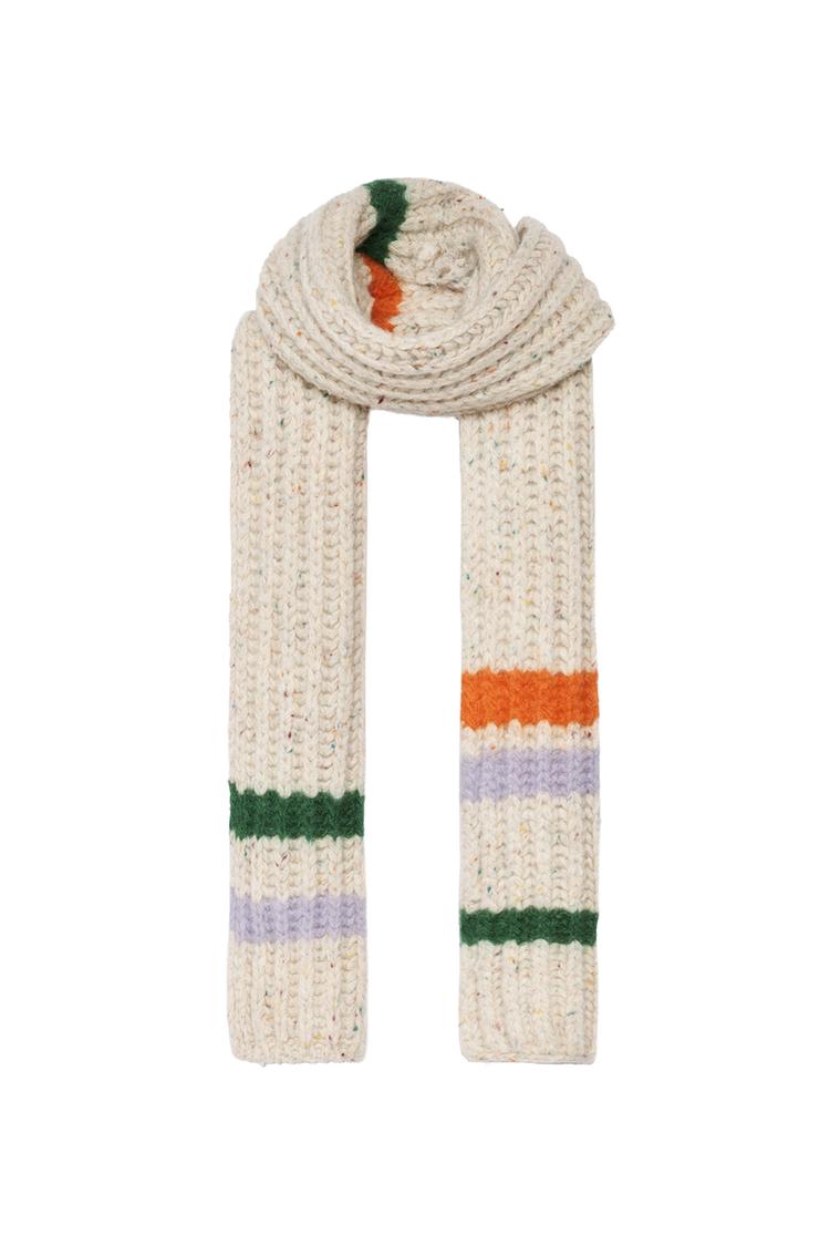 100% WOOL STRIPED SCARF