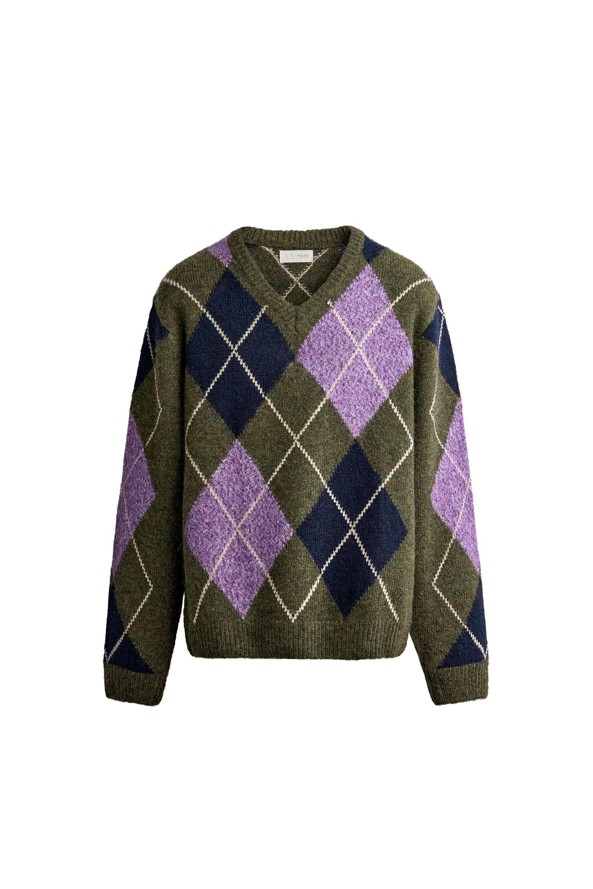 GEOMETRIC JACQUARD JUMPER — ZARA