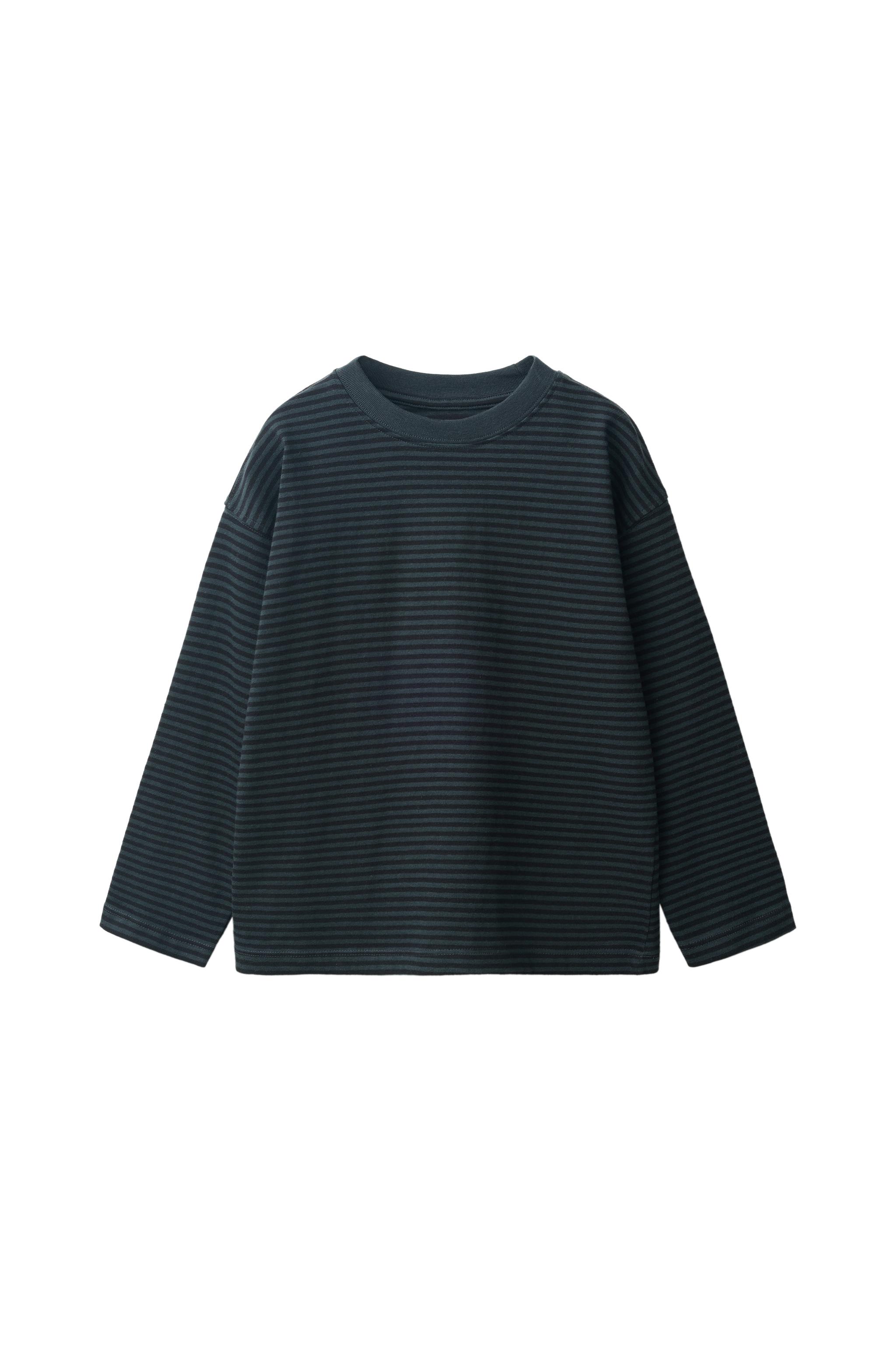 ФУТБОЛКА С ПРИНТОМ В ПОЛОСКУ — ZARA