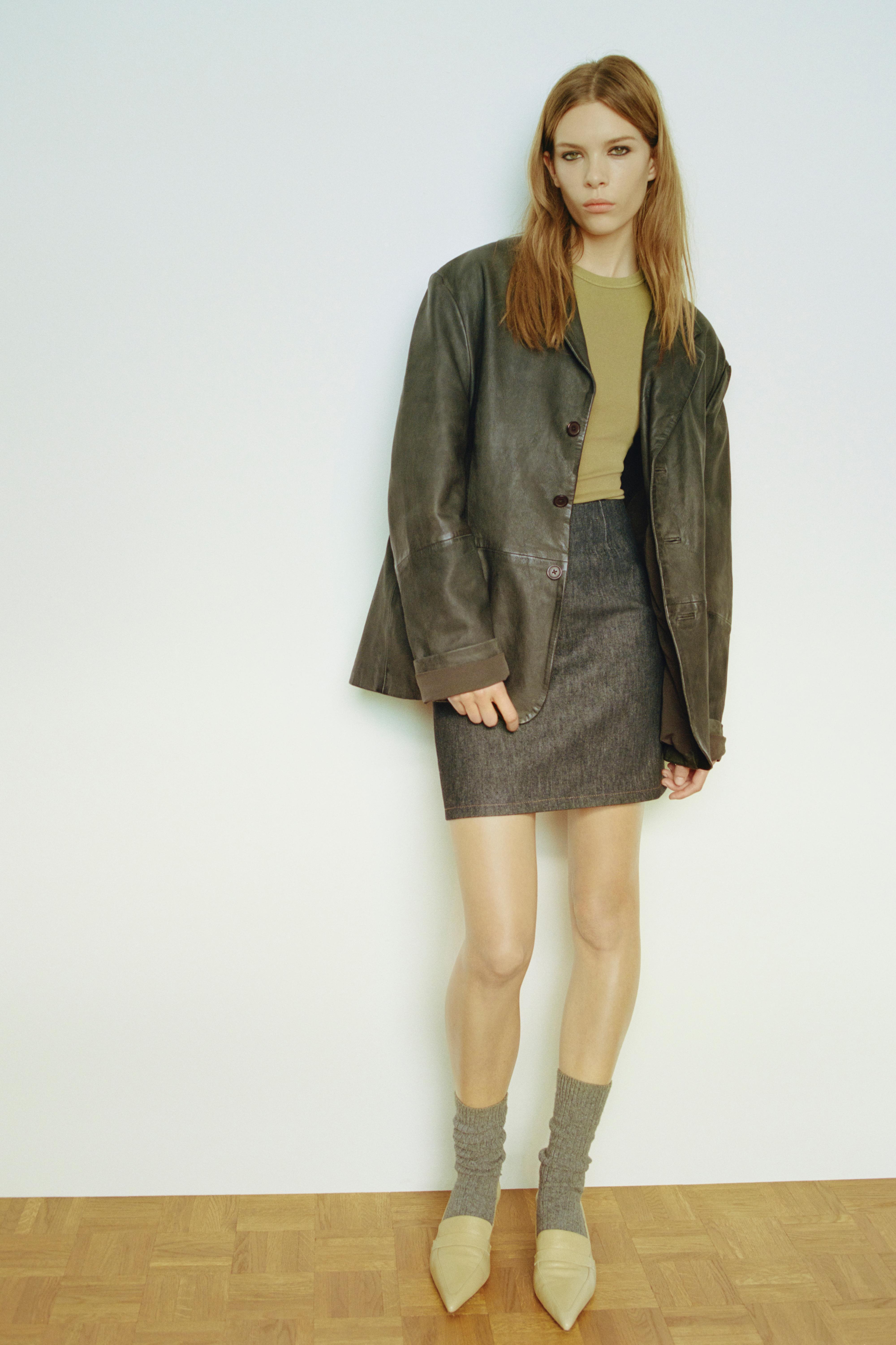 TRF DENIM SKIRT — ZARA